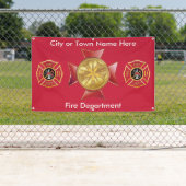 カスタム消防首席屋外旗 横断幕 (インサイチュ)