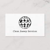 カスタム清掃サービスシンプルジョブモダンテンプレート 名刺 (裏面)