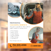 カスタム清掃サービス窓用シール ウィンドウサイン (シート2)