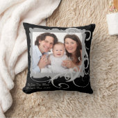 カスタム渦巻形の写真母の日枕 クッション (ブランケット)