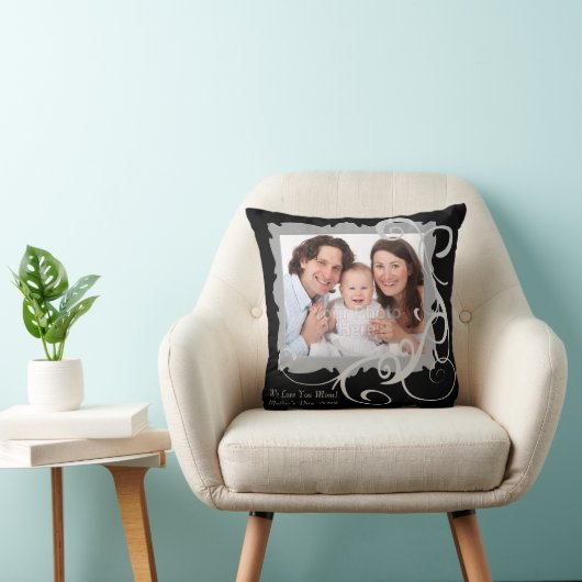 カスタム渦巻形の写真母の日枕 クッション (椅子)