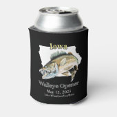 カスタム湖と日付アイオワワワウォレイオープナーライトカ 缶クーラー (缶裏面)