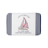 カスタム湖水は命が好い航海の バスマット (正面)