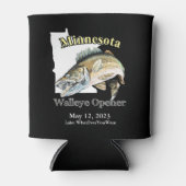 カスタム湖/デイトミネソタワレイェオープナーダーク 缶クーラー (正面)