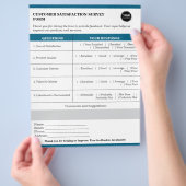 カスタム満足度調査型枠 チラシ (手)