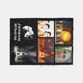 カスタム演劇クラブ5フォトコラージュ フリースブランケット (正面(横))