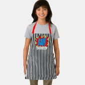 カスタム漫画ブックアーポップ・アートのトのパタストライプーン エプロン (インサイチュ)