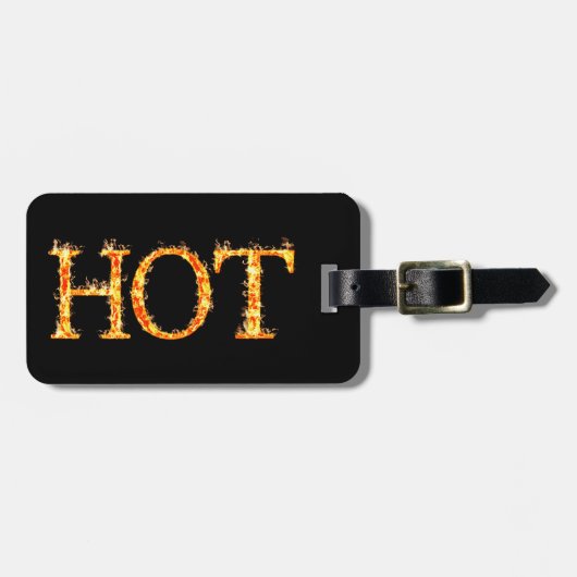 カスタム火炎荷物タグ ラゲッジタグ (正面横)