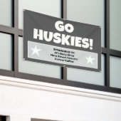 カスタム灰色チームバナー 横断幕 (ビルの外側)