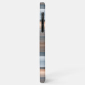 カスタム灰色ブルーブラウン水色のパタストライプーン Case-Mate iPhoneケース (裏面/左)