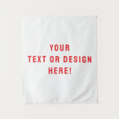 カスタム無地のホワイトタペストリーパーソナライズされた – あなたのために タペストリー (正面)