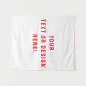 カスタム無地のホワイトタペストリーパーソナライズされた – あなたのために タペストリー (正面(横))