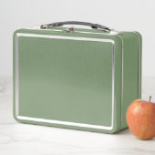 カスタム無地のGreen Lunchboxお洒落 - & Functional メタルランチボックス (インサイチュ)