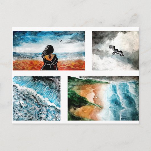 カスタム熱写真 シーズンポストカード (正面)