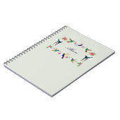 カスタム熱帯性ハミングバード ノートブック (左側)