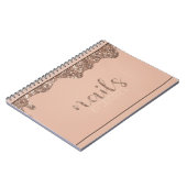 カスタム爪、 ネイル技術アポイントメント ノートブック (左側)