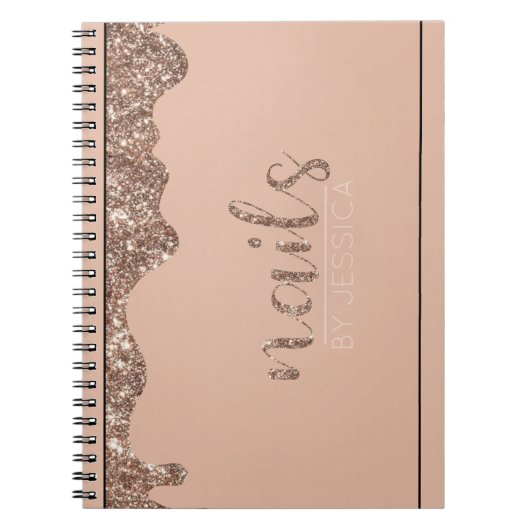 カスタム爪、 ネイル技術アポイントメント ノートブック (正面)