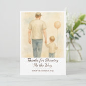 カスタム父と子を愛する – 父の日贈り物 招待状 (スタンド正面)