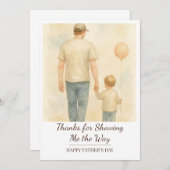 カスタム父と子を愛する – 父の日贈り物 招待状 (正面/裏面)