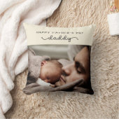 カスタム父の日かわいいミニマル写真集 クッション (ブランケット)