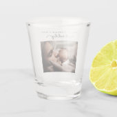 カスタム父の日かわいいミニマル写真集 ショットグラス (裏面)
