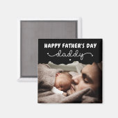 カスタム父の日かわいいミニマル写真集 マグネット (正面/裏面)