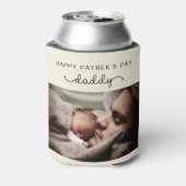 カスタム父の日かわいいミニマル写真集 缶クーラー (缶裏面)