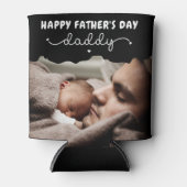 カスタム父の日かわいいミニマル写真集 缶クーラー (正面)
