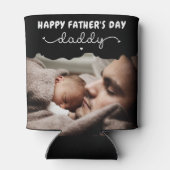 カスタム父の日かわいいミニマル写真集 缶クーラー (裏面)