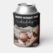 カスタム父の日かわいいミニマル写真集 缶クーラー (缶裏面)