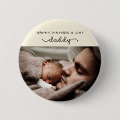 カスタム父の日かわいいミニマル写真集 缶バッジ (正面)