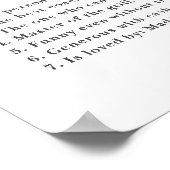 カスタム父の日のギフト写真アートプリント ポスター (角)