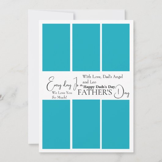 カスタム父の日のフォトカード 招待状 (正面)