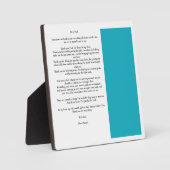 カスタム父の日のメッセージ写真 フォトプラーク (正面)