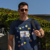 カスタム父の日の写真の最高のパパ Tシャツ