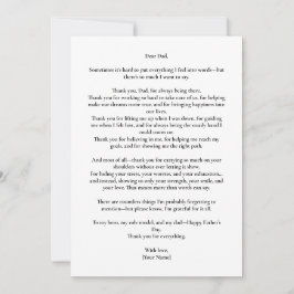 カスタム父の日の写真メッセージカード 招待状