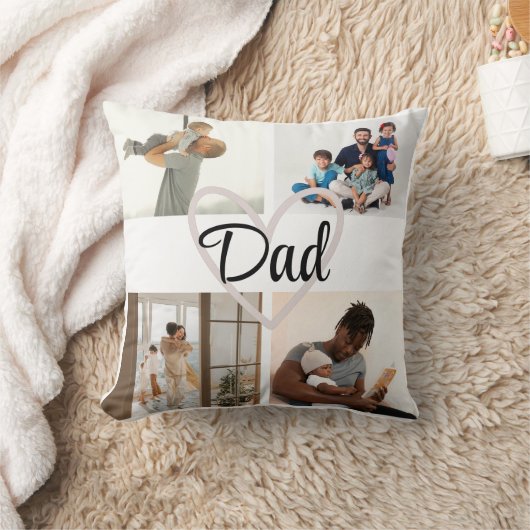 カスタム父の日の写真枕 クッション (ブランケット)