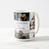 カスタム父の日の最高のパパEver Photo Collage コーヒーマグカップ (正面右)