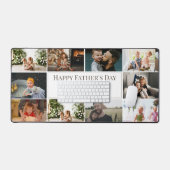 カスタム父の日の最高のパパEver Photo Collage デスクマット (キーボード&マウス)