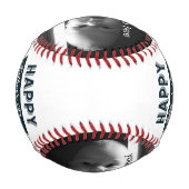 カスタム父の日のMVP 野球ボール (裏面)
