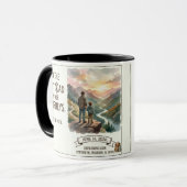 カスタム父の日ギフト - 冒険が待っている山 マグカップ (正面左)