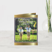 カスタム父の日グリーティングカードキッズキャンプ カード (正面)