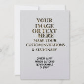 カスタム父の日パーソナライズされたカードの作成 招待状 (正面)