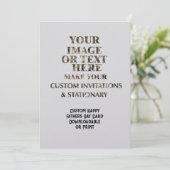 カスタム父の日パーソナライズされたカードの作成 招待状 (スタンド正面)