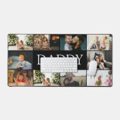 カスタム父の日ファミリーフォトコラージュ デスクマット (キーボード&マウス)