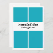 カスタム父の日フォトコラージュカード 招待状 (正面/裏面)