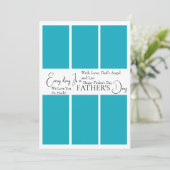 カスタム父の日フォトコラージュカード 招待状 (スタンド正面)