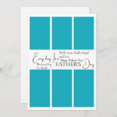 カスタム父の日フォトコラージュカード 招待状 (正面/裏面)