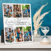 カスタム父の日フォトコラージュプラーク フォトプラーク (側面)