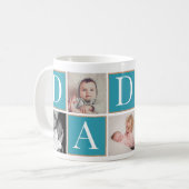 カスタム父の日フォトコラージュマグ コーヒーマグカップ (正面左)